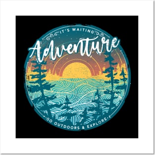 Adventure vinyl sunset Posters and Art